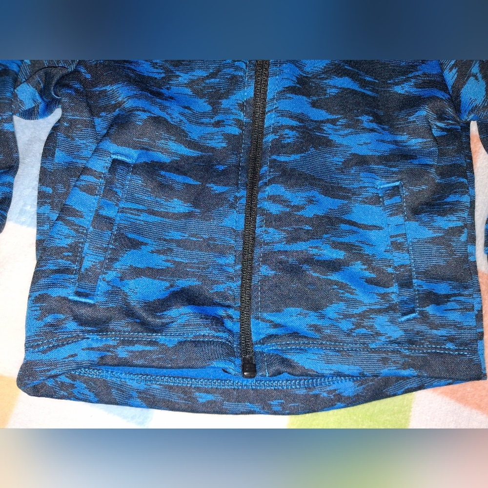 Nike ELITE Kids 2 Piece Sweatsuit Size 12 Months Blue/Black - Picture 6 of 15